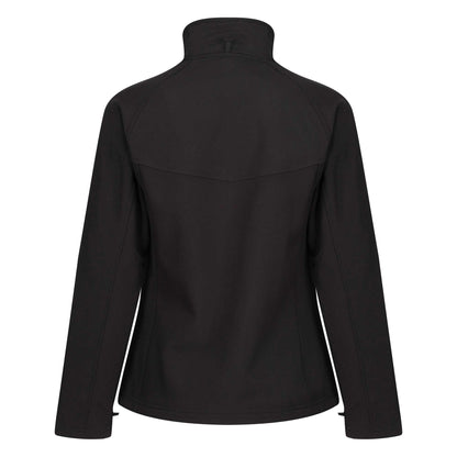 All Black - Back - Regatta Professional Ladies Uproar Softshell Wind Resistant Jacket