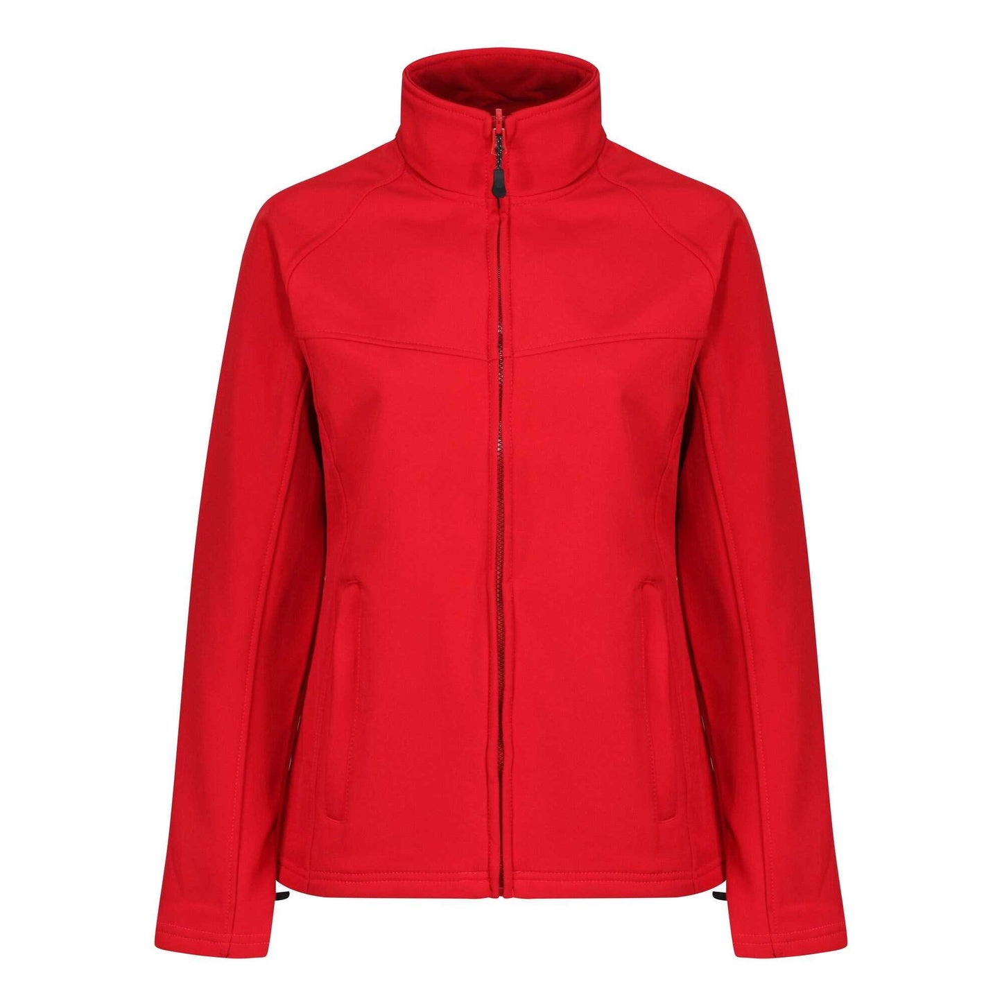 Classic Red-Seal Grey - Front - Regatta Professional Ladies Uproar Softshell Wind Resistant Jacket