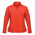 Red - Front - Regatta Ladies Uproar Softshell Wind Resistant Jacket