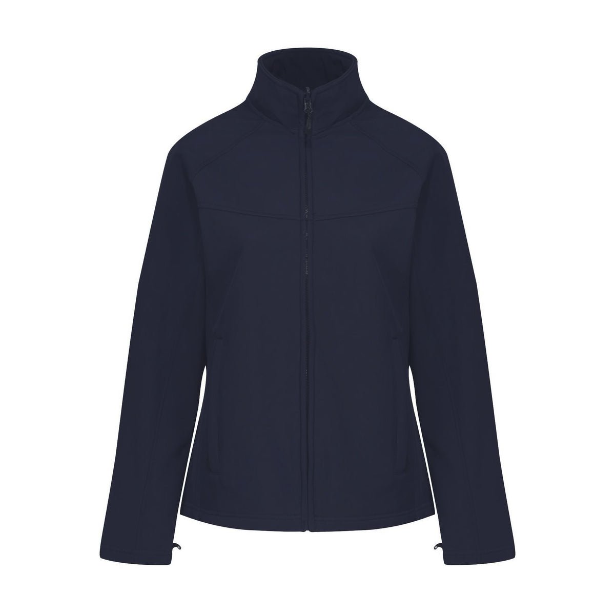 Navy - Front - Regatta Professional Ladies Uproar Softshell Wind Resistant Jacket