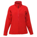 Classic Red-Seal Grey - Front - Regatta Ladies Uproar Softshell Wind Resistant Jacket