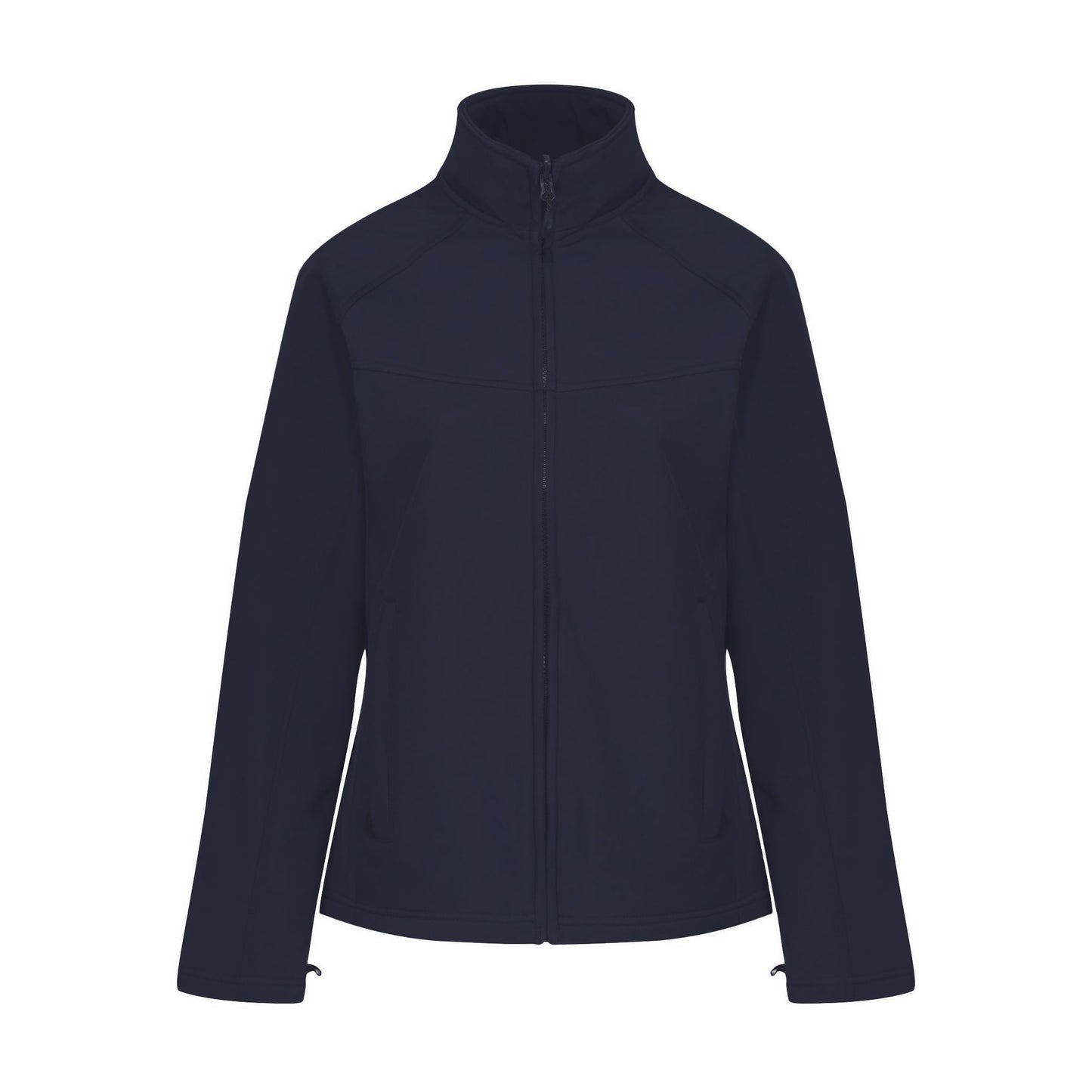 Navy - Front - Regatta Professional Ladies Uproar Softshell Wind Resistant Jacket
