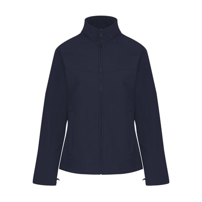 Navy - Front - Regatta Professional Ladies Uproar Softshell Wind Resistant Jacket