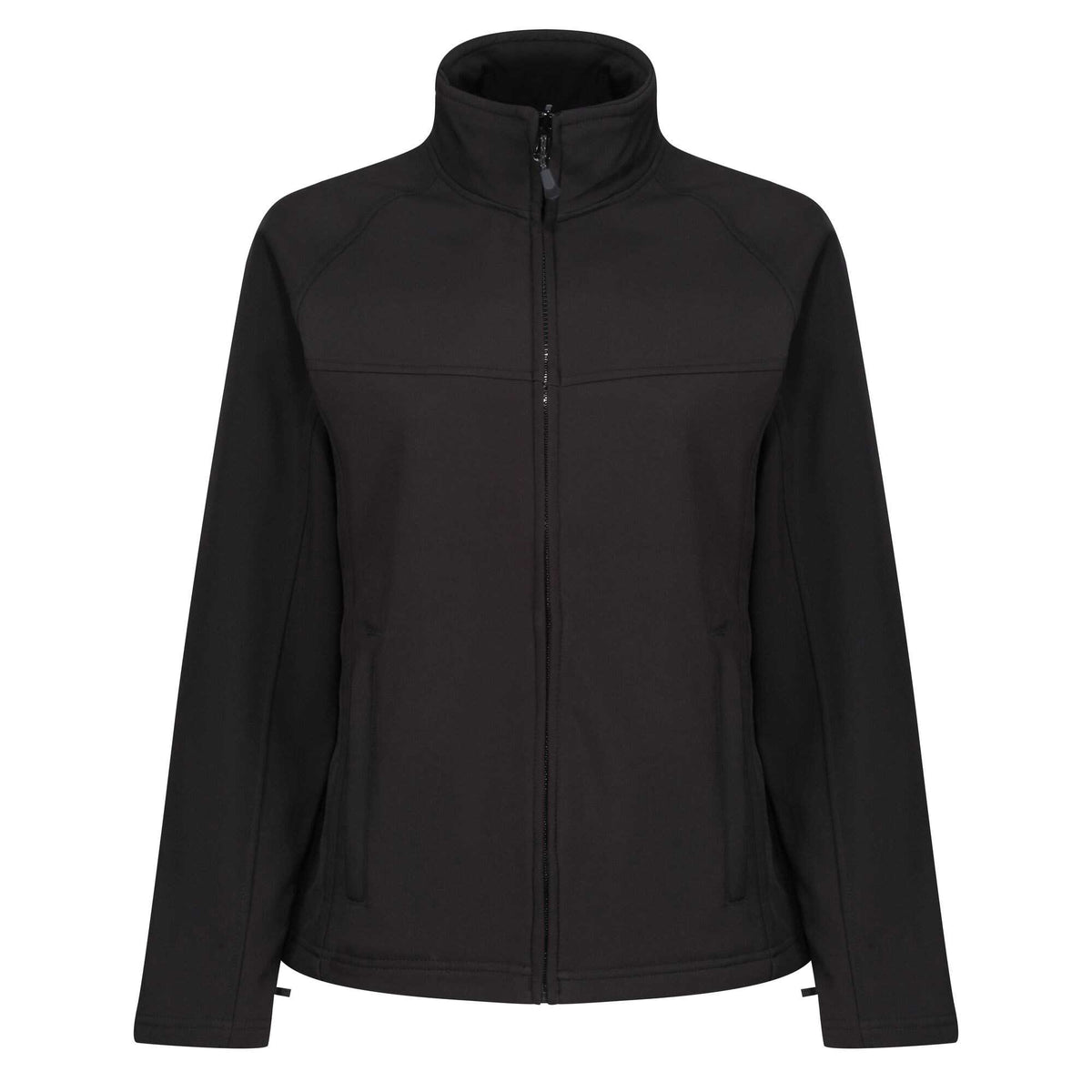 All Black - Front - Regatta Professional Ladies Uproar Softshell Wind Resistant Jacket