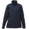 Navy - Front - Regatta Professional Ladies Uproar Softshell Wind Resistant Jacket