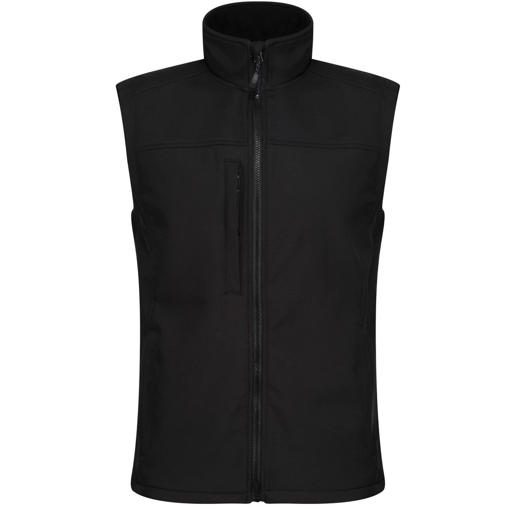 All Black - Front - Regatta Professional Mens Softshell Body Warmer