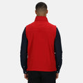 Classic Red - Side - Regatta Mens Flux Softshell Bodywarmer - Sleeveless Jacket Water Repellent And Wind Resistant
