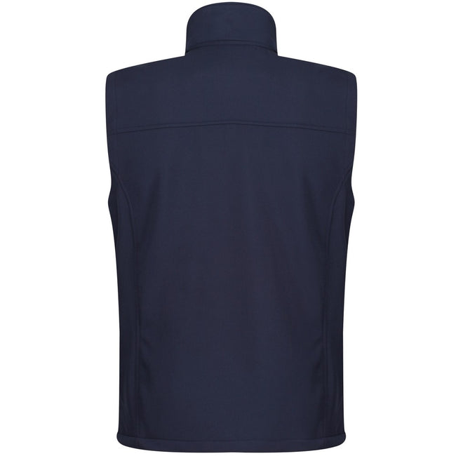 Navy -Navy - Back - Regatta Mens Flux Softshell Bodywarmer - Sleeveless Jacket Water Repellent And Wind Resistant