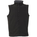 Black -Seal Grey - Back - Regatta Professional Mens Softshell Body Warmer