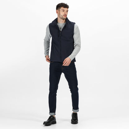 Navy -Navy - Pack Shot - Regatta Professional Mens Softshell Body Warmer