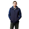 Navy -Navy - Close up - Regatta Mens Flux Softshell Bodywarmer - Sleeveless Jacket Water Repellent And Wind Resistant