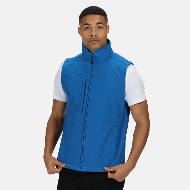 Oxford Blue - Lifestyle - Regatta Mens Flux Softshell Bodywarmer - Sleeveless Jacket Water Repellent And Wind Resistant