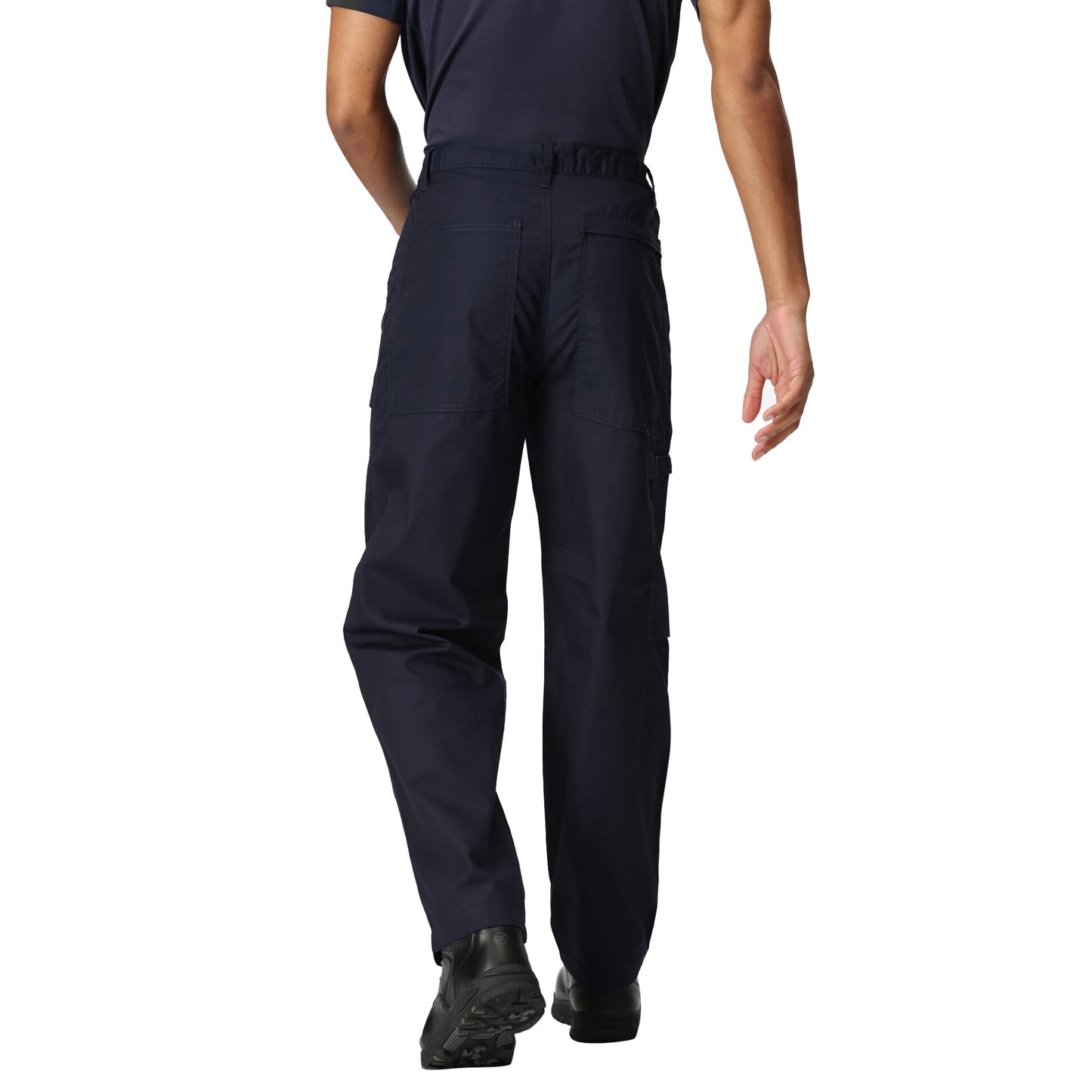 Navy - Back - Regatta Professional Mens Workwear Action Trouser (Water Repellent)