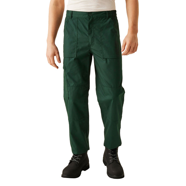 Green - Side - Regatta Professional Mens Workwear Action Trouser (Water Repellent)