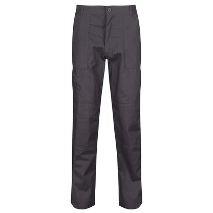 Dark Grey - Front - Regatta Professional Mens Workwear Action Trouser (Water Repellent)
