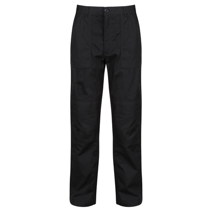 Black - Front - Regatta Professional Mens Workwear Action Trouser (Water Repellent)