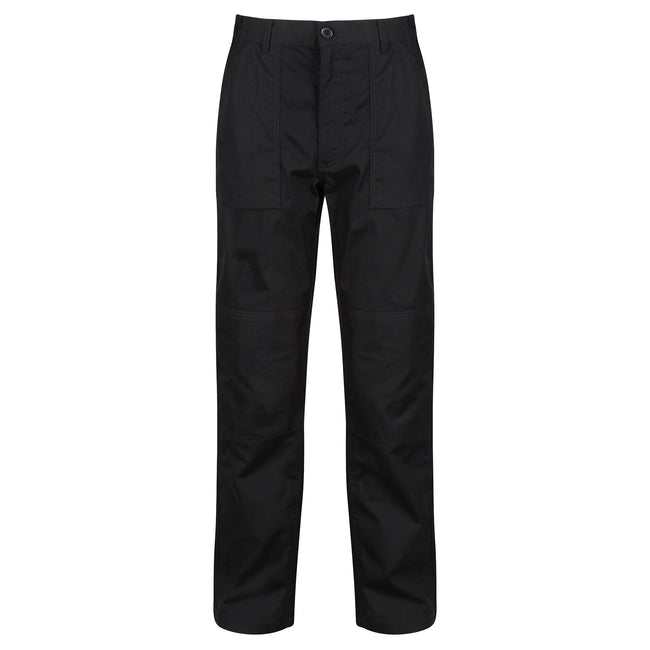 Black - Front - Regatta Professional Mens Workwear Action Trouser (Water Repellent)