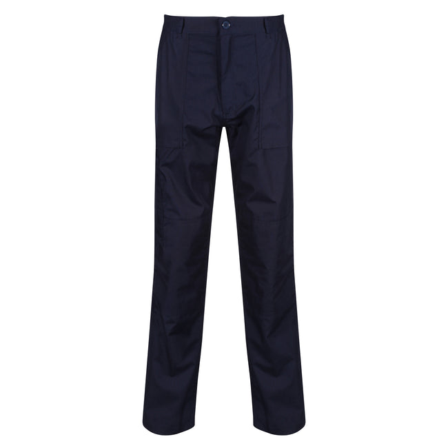 Navy - Front - Regatta Professional Mens Workwear Action Trouser (Water Repellent)