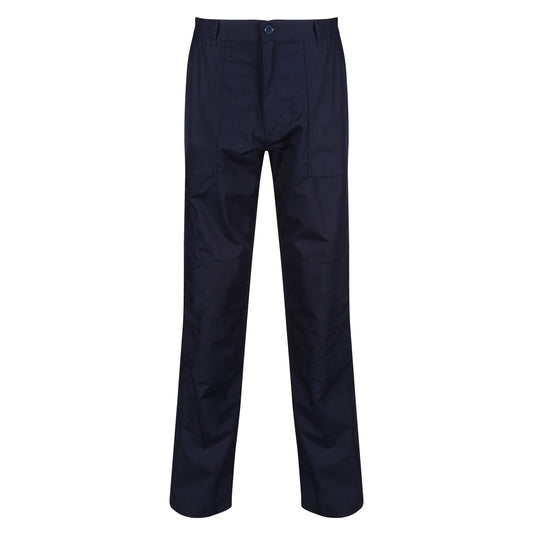 Navy - Front - Regatta Professional Mens Workwear Action Trouser (Water Repellent)