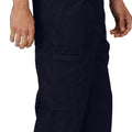 Navy - Side - Regatta Mens Sports New Lined Action Trousers