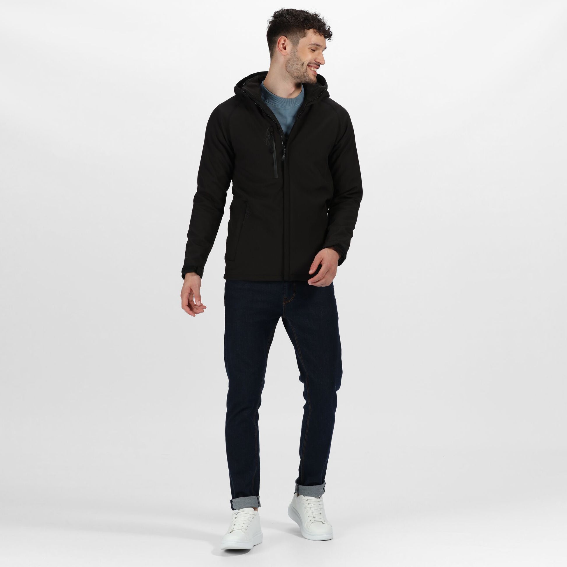 Black - Lifestyle - Regatta Professional Mens Repeller X-Pro Softshell Jacket