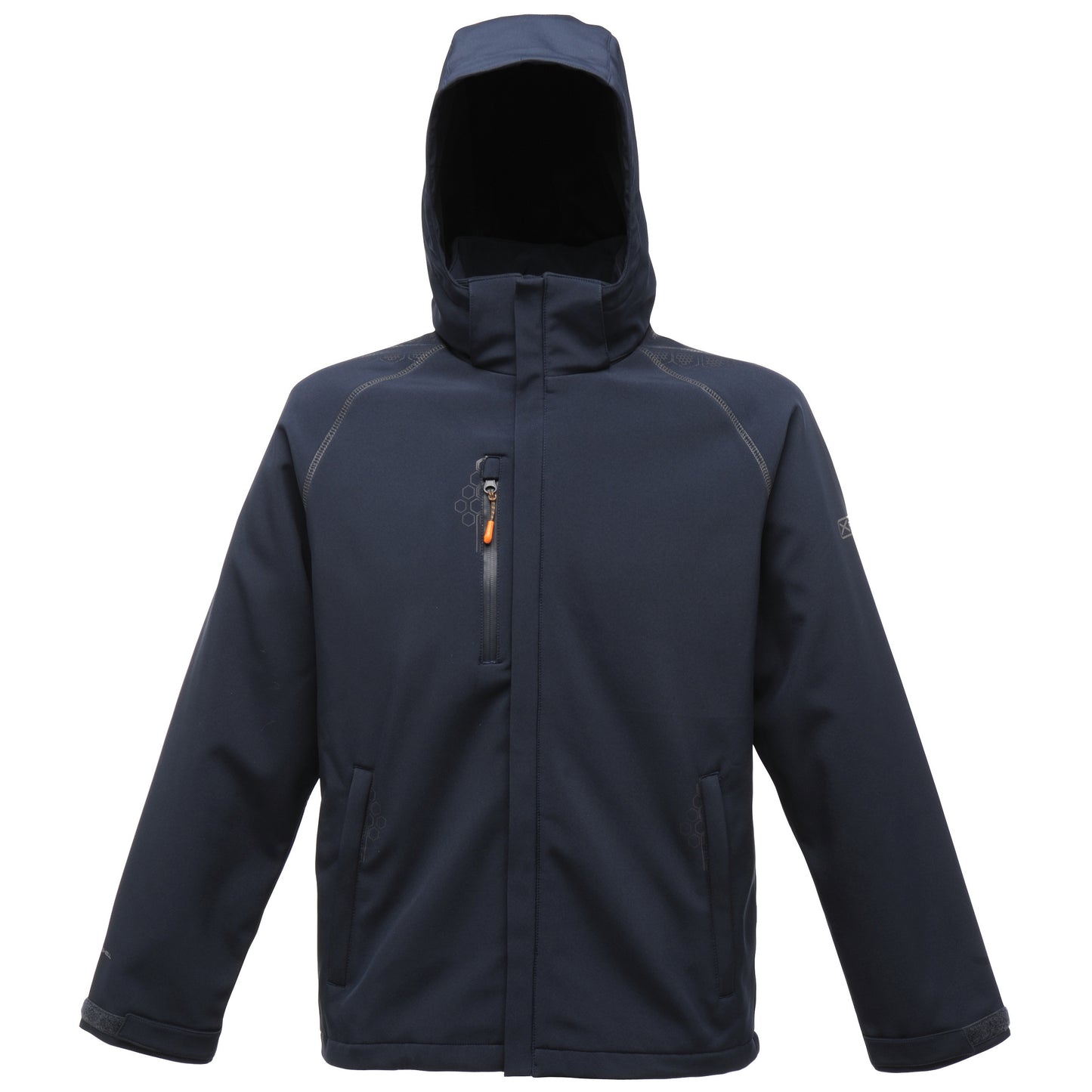 Navy - Front - Regatta Professional Mens Repeller X-Pro Softshell Jacket
