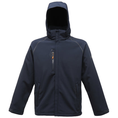 Navy - Front - Regatta Professional Mens Repeller X-Pro Softshell Jacket