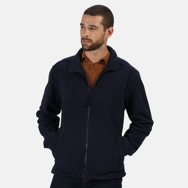 Navy - Side - Regatta Professional Mens Thor 300 Full Zip Fleece Jacket