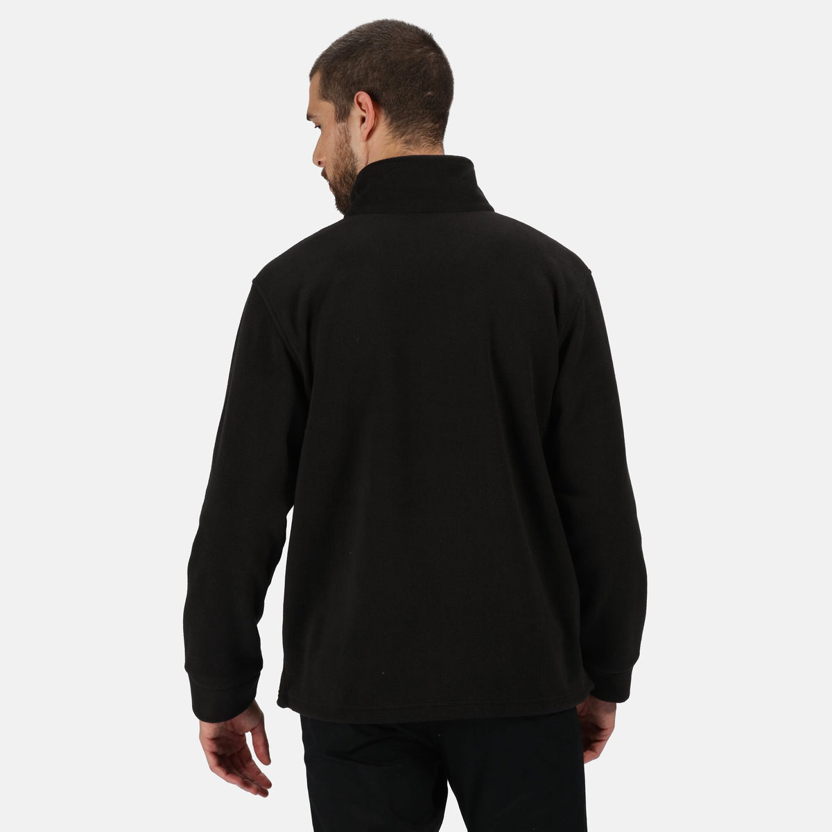 Black - Back - Regatta Professional Mens Full Zip Fleece Jacket
