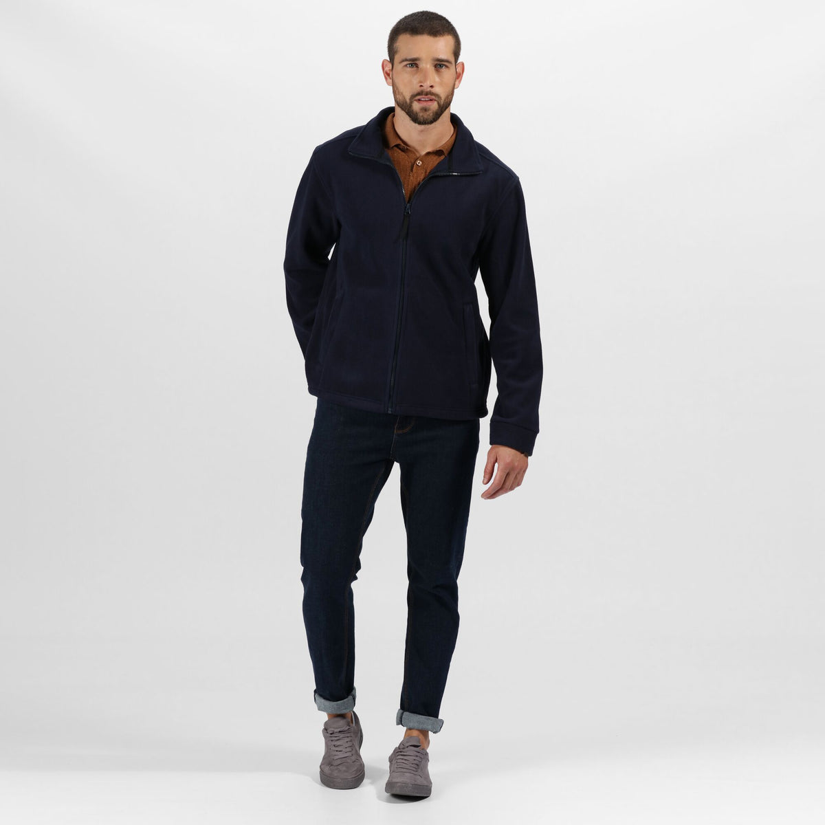 Navy - Lifestyle - Regatta Professional Mens Full Zip Fleece Jacket