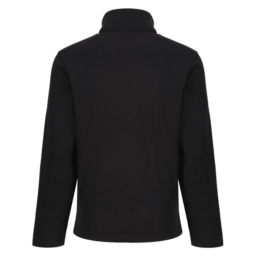 Black - Back - Regatta Professional Mens Plain Micro Fleece Full Zip Jacket (Layer Lite)