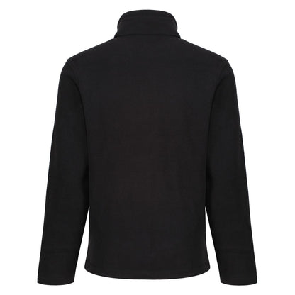Black - Back - Regatta Professional Mens Plain Micro Fleece Full Zip Jacket (Layer Lite)