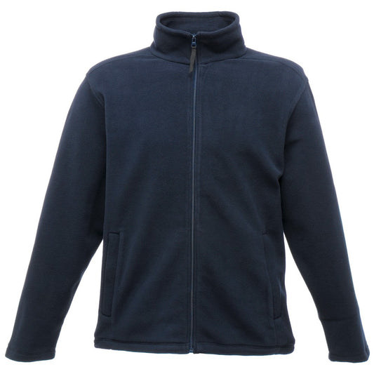 Dark Navy - Front - Regatta Professional Mens Plain Micro Fleece Full Zip Jacket (Layer Lite)