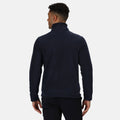 Dark Navy - Back - Regatta Professional Mens Plain Micro Fleece Full Zip Jacket (Layer Lite)