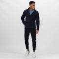 Dark Navy - Lifestyle - Regatta Professional Mens Plain Micro Fleece Full Zip Jacket (Layer Lite)