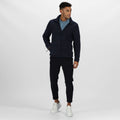 Dark Navy - Lifestyle - Regatta Mens Plain Micro Fleece Full Zip Jacket (Layer Lite)