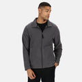 Seal Grey - Back - Regatta Professional Mens Plain Micro Fleece Full Zip Jacket (Layer Lite)
