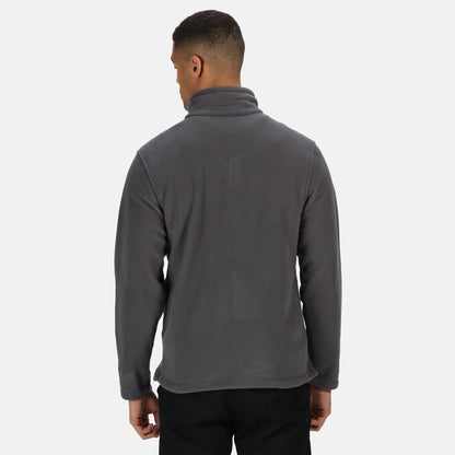 Seal Grey - Side - Regatta Professional Mens Plain Micro Fleece Full Zip Jacket (Layer Lite)