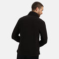 Black - Lifestyle - Regatta Mens Plain Micro Fleece Full Zip Jacket (Layer Lite)