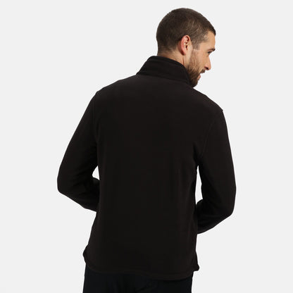 Black - Lifestyle - Regatta Professional Mens Plain Micro Fleece Full Zip Jacket (Layer Lite)