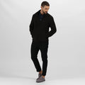 Black - Pack Shot - Regatta Professional Mens Plain Micro Fleece Full Zip Jacket (Layer Lite)