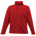 Classic Red - Front - Regatta Mens Plain Micro Fleece Full Zip Jacket (Layer Lite)