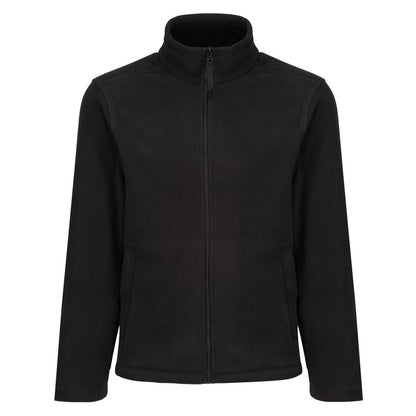 Black - Front - Regatta Professional Mens Plain Micro Fleece Full Zip Jacket (Layer Lite)