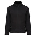 Black - Front - Regatta Mens Plain Micro Fleece Full Zip Jacket (Layer Lite)