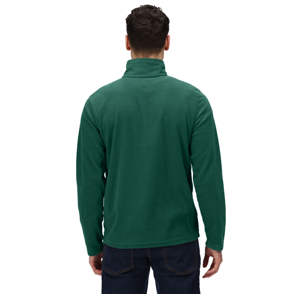 Bottle Green - Lifestyle - Regatta Professional Mens Micro Zip Neck Fleece Top
