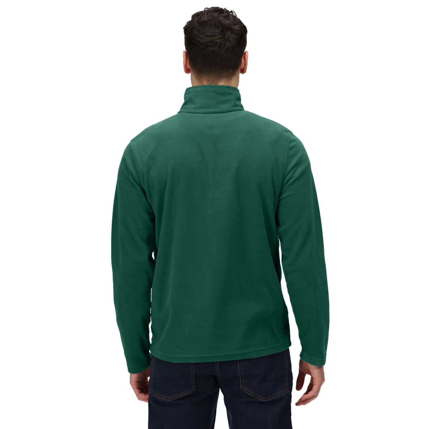 Bottle Green - Lifestyle - Regatta Professional Mens Micro Zip Neck Fleece Top