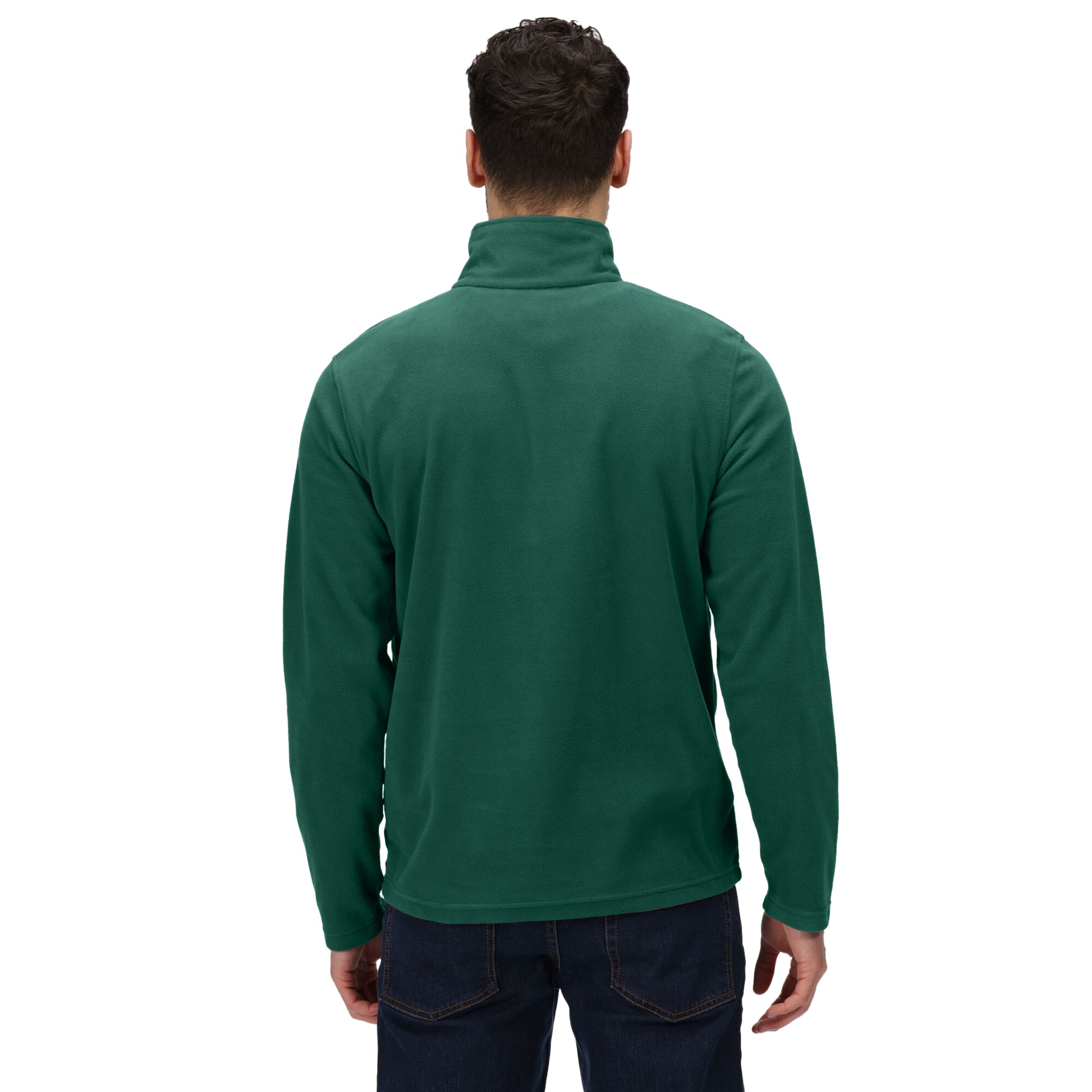 Bottle Green - Lifestyle - Regatta Professional Mens Micro Zip Neck Fleece Top