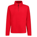 Classic Red - Front - Regatta Mens Micro Zip Neck Fleece Top