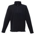 Black - Front - Regatta Mens Micro Zip Neck Fleece Top