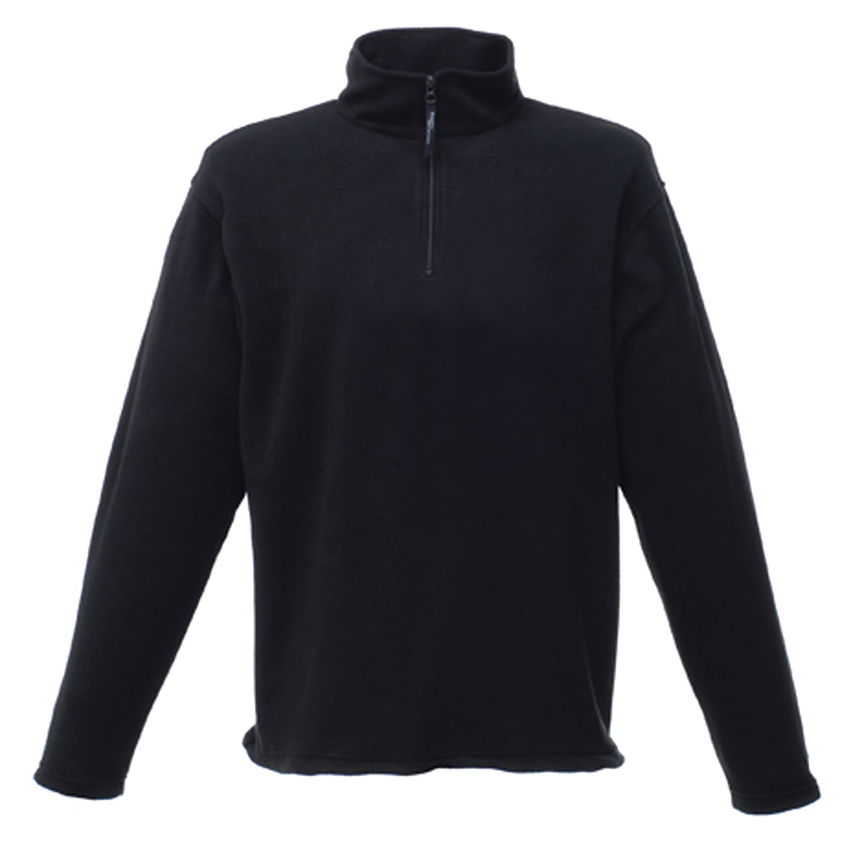 Black - Front - Regatta Professional Mens Micro Zip Neck Fleece Top